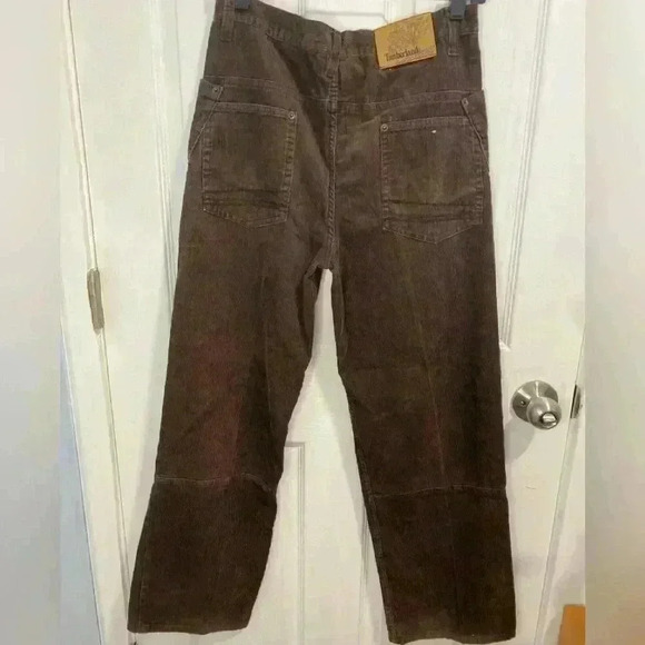 Timberland Women’s Corduroy Straight Leg Pants Brown Size 18 (US 10) - Picture 8 of 13